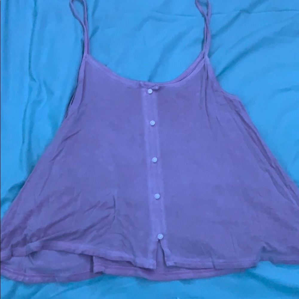 lavender flowy tank top